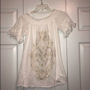 Girls white, casual dress. Lightly used.